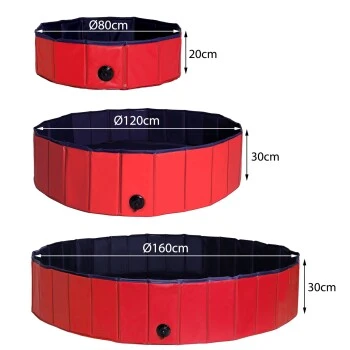 Lionto 80 Cm Hundepool Mit Ablassventil - Faltbar 3 Lionto 80 Cm Hundepool Mit Ablassventil - Faltbar – Bild 3