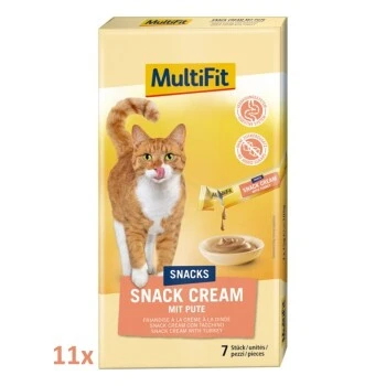 MultiFit Snack Cream 11x7 Stück Pute 1 MultiFit Snack Cream 11x7 Stück Pute