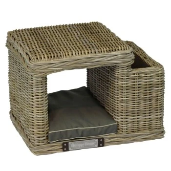 Happy House Rattanhocker Mit Zeitschriftenständer 2 Happy House Rattanhocker Mit Zeitschriftenständer – Bild 2