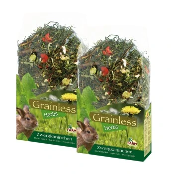 JR Farm Grainless Herbs Zwergkaninchen 3x400 G 1 JR Farm Grainless Herbs Zwergkaninchen 3x400 G
