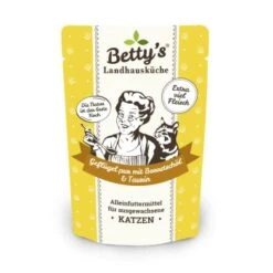 Betty's Landhausküche Frischebeutel Geflügel Pur 12 X 100g Für Katze