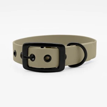 THE DOG IDEA Biothane Halsband Beige Schwarz XS 3 THE DOG IDEA Biothane Halsband Beige Schwarz XS – Bild 3