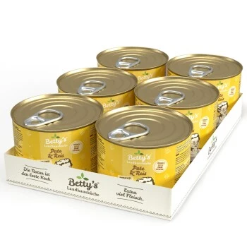 Betty's Landhausküche Pute & Reis 6 X 200g Für Hund 5 Betty's Landhausküche Pute & Reis 6 X 200g Für Hund – Bild 5