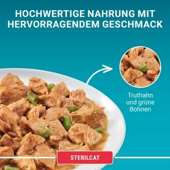 Purina ONE Sterilcat 26x85g Mit Truthahn Und Grünen Bohnen 9 Purina ONE Sterilcat 26x85g Mit Truthahn Und Grünen Bohnen – Bild 9