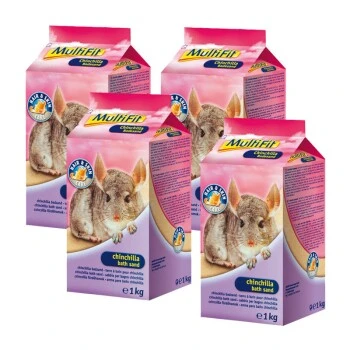 MultiFit Badesand Für Chinchillas 4x1kg 1 MultiFit Badesand Für Chinchillas 4x1kg