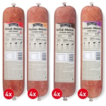 ProCani SIMPLE BARF Fertig Menüs 16x1000g 1 ProCani SIMPLE BARF Fertig Menüs 16x1000g