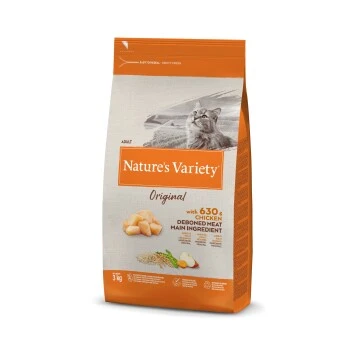 Nature's Variety Original Kroketten Für Ausgewachsene Katzen Mit Entbeintem Huhn 3 Kg 1 Nature's Variety Original Kroketten Für Ausgewachsene Katzen Mit Entbeintem Huhn 3 Kg