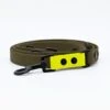 THE DOG IDEA Biothane Hundeleine Khaki Neon Gelb