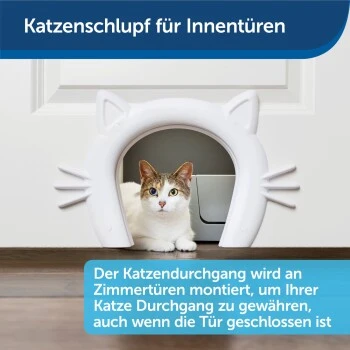 PetSafe Katzentunnel Für Zimmertüren, Weiß 2 PetSafe Katzentunnel Für Zimmertüren, Weiß – Bild 2