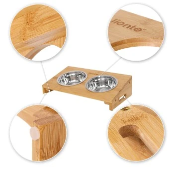 Lionto Futterstation Mit Bambusgestell 4 Lionto Futterstation Mit Bambusgestell – Bild 4