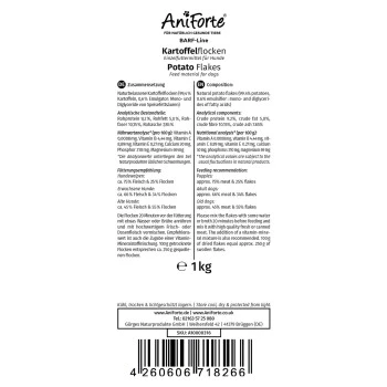 Aniforte BARF-Line Kartoffelflocken 1kg 4 Aniforte BARF-Line Kartoffelflocken 1kg – Bild 4