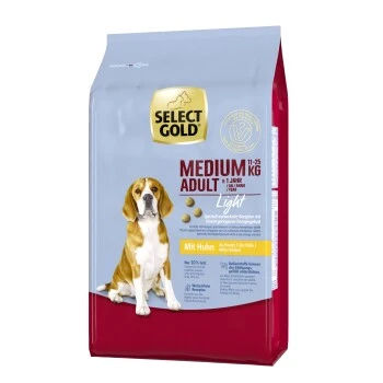SELECT GOLD Light Medium Adult Huhn 4 Kg 1 SELECT GOLD Light Medium Adult Huhn 4 Kg