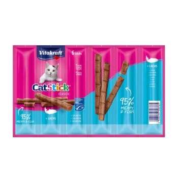 Vitakraft Cat-Stick 10x6 Stück Lachs MSC 1 Vitakraft Cat-Stick 10x6 Stück Lachs MSC