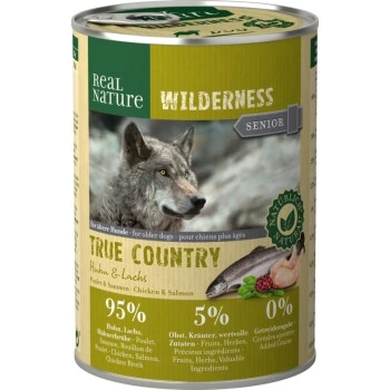 REAL NATURE WILDERNESS Senior True Country Huhn & Lachs 6x400 G 1 REAL NATURE WILDERNESS Senior True Country Huhn & Lachs 6x400 G