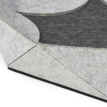 Canadian Cat Company Filz-Katzenkorb Zoey Hellgrau 5 Canadian Cat Company Filz-Katzenkorb Zoey Hellgrau – Bild 5