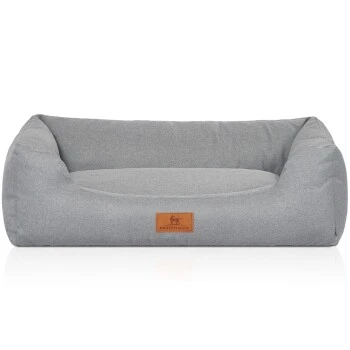 Knuffelwuff Hundebett Emma Aus Velours Mit Feinem Handwebcharakter In Pastellfarben Petrol M-L 1 Knuffelwuff Hundebett Emma Aus Velours Mit Feinem Handwebcharakter In Pastellfarben Petrol M-L