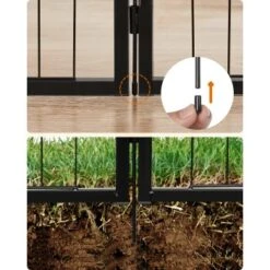 FEANDREA L Hundezaun 8 Platten Schwarz Schwarz 1,6 M, 1,6 M, 60 Cm -Heimtierbedarf Geschäft 98cb85f4dae3237153060ae5a7986d45ca8aa7af 1500921 de DE 5d574e8d4e49ee98f0c5b6342dd79c17caedda798sQTYc