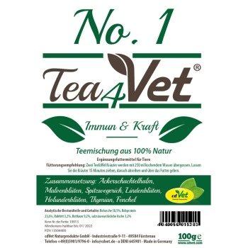 Tea4Vet No.1-Immun & Kraft 120 G 2 Tea4Vet No.1-Immun & Kraft 120 G – Bild 2