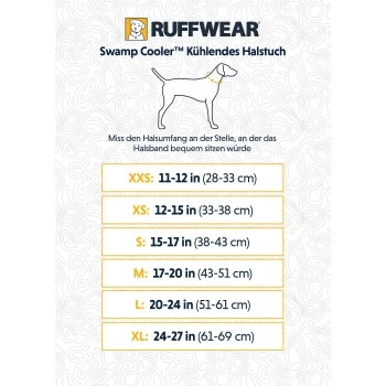 Ruffwear Swamp Cooler™ Kühlendes Halstuch Blau/ Türkis XXS 3 Ruffwear Swamp Cooler™ Kühlendes Halstuch Blau/ Türkis XXS – Bild 3