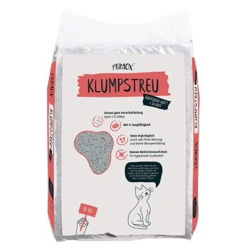PRIME PRIMOX Klumpstreu Babypuderduft Silikat 12kg 1 PRIME PRIMOX Klumpstreu Babypuderduft Silikat 12kg