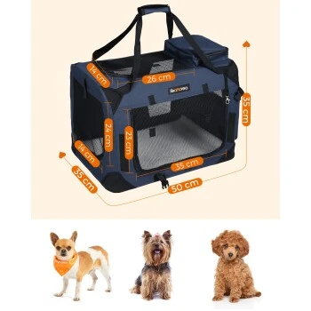 FEANDREA S Transportbox Oxford-Gewebe Dunkelblau 50 Cm, 35 Cm, 35 Cm 2 FEANDREA S Transportbox Oxford-Gewebe Dunkelblau 50 Cm, 35 Cm, 35 Cm – Bild 2