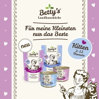 Betty's Landhausküche Frischebeutel Kitten Huhn & Rind 12 X 100g Für Katze 3 Betty's Landhausküche Frischebeutel Kitten Huhn & Rind 12 X 100g Für Katze – Bild 3
