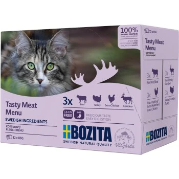 BOZITA Multibox Fleisch-Menü In Soße 12x85g 1 BOZITA Multibox Fleisch-Menü In Soße 12x85g