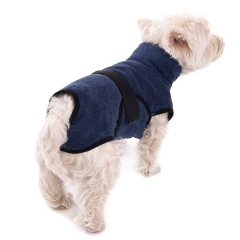 Wallace & Jones Bademantel Für Kl. Hunde Blau 2 Wallace & Jones Bademantel Für Kl. Hunde Blau – Bild 2