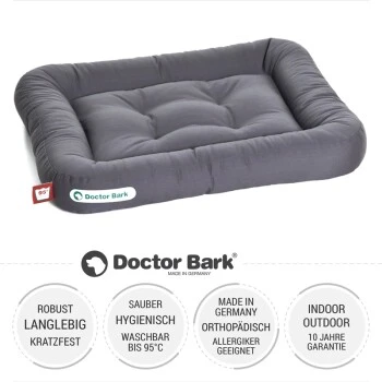 Doctor Bark Liegekissen Grau S 2 Doctor Bark Liegekissen Grau S – Bild 2