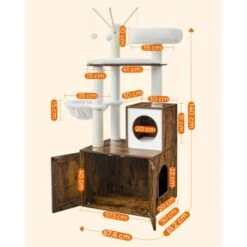 FEANDREA Kratzbaum Mit Katzentoilette Braun Braun -Heimtierbedarf Geschäft d50d450fc1e10f13a9603e4b6fa5efb27058367a 1483588 de DE e8ebd17f283e8ea5a5b5322b4bc3d926e00fd49aDJoCZv