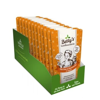 Betty's Landhausküche Frischebeutel Mit Ente 12 X 100g Für Katze 7 Betty's Landhausküche Frischebeutel Mit Ente 12 X 100g Für Katze – Bild 7