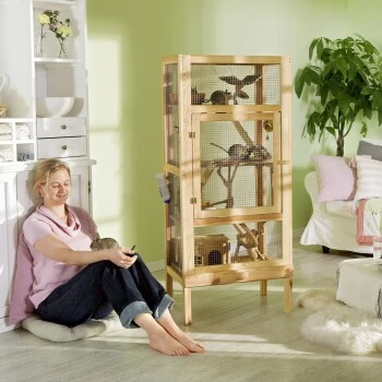 Silvio Design Kleintiervoliere Woody 1 Silvio Design Kleintiervoliere Woody